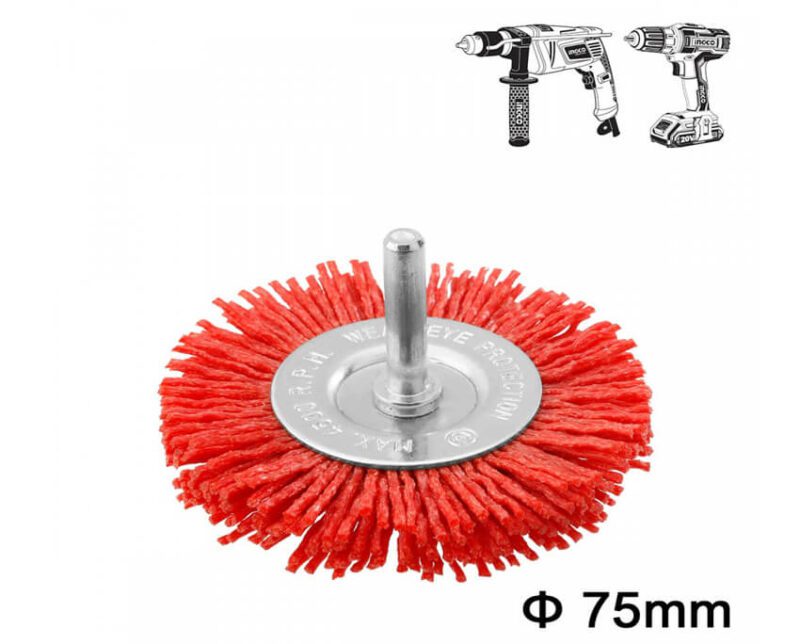 Nylon Brush with Shaft for Drill WB40755
